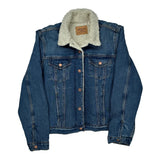 Levis Sherpa Lined Denim Jacket - XL Blue Denim