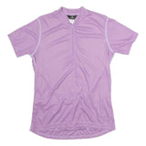 CANARI Womens Purple Cycling Jersey M Short Sleeve 1/4 Zip Lightweight