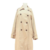 MARC O'POLO Womens Beige Cotton Double Breasted Jacket S Cotton Plain Button