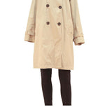 MARC O'POLO Womens Beige Cotton Double Breasted Jacket S Cotton Plain Button