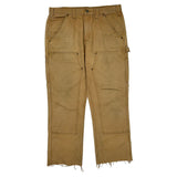Carhartt Double Knee Carpenter Trousers - 35W 30L Brown Cotton