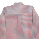 WRANGLER Mens Red & White Check Shirt M Casual Cotton Blend Long Sleeve