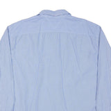 TOMMY HILFIGER Mens Blue & White Striped Shirt 2XL Regular Fit Classic