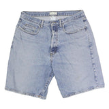 GUESS JEANS Mens Denim Blue Casual Shorts L W34 Classic Fit Cotton Blend