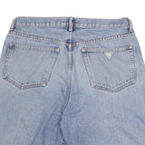 GUESS JEANS Mens Denim Blue Casual Shorts L W34 Classic Fit Cotton Blend