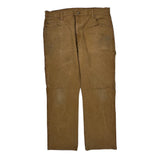 Dickies Carpenter Pants - 35W 30L Brown Cotton