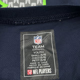 Age 5-6 Seahawkes Nfl Football Jersey - Small Navy Polyester