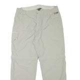SALEWA Mens Polyester Blend Light Grey Relaxed Cargo Trousers W34 L28 Outdoor