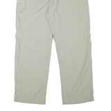SALEWA Mens Polyester Blend Light Grey Relaxed Cargo Trousers W34 L28 Outdoor