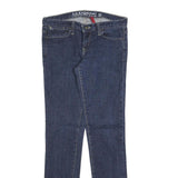 GUESS Womens Dark Blue Slim Straight Denim Jeans W28 L32 Stretch Cotton Blend