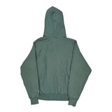Vintage Reverse Weave Champion Hoodie - Small Green Cotton