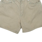 CALVIN KLEIN JEANS Womens Shorts Beige Casual Plain UK 12 W32 Summer Cotton
