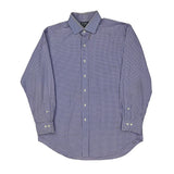 Polo By Ralph Lauren Checked Shirt - Large Blue Cotton