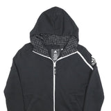 ADIDAS Womens Black Zip Hooded Hoodie S Cotton Blend Sportswear