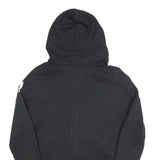 ADIDAS Womens Black Zip Hooded Hoodie S Cotton Blend Sportswear