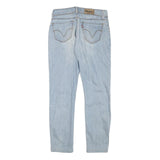 LEVI'S Womens Slim Blue Denim Light Wash Jeans W28 L29 Classic Fit Zip Closure