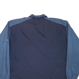 NIKE Mens Blue & Navy Sports Zip Jacket XL Polyester Blend Plain Lightweight