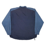 NIKE Mens Blue & Navy Sports Zip Jacket XL Polyester Blend Plain Lightweight