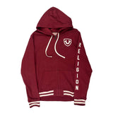Vintage True Religion Hoodie - XL Burgundy Cotton