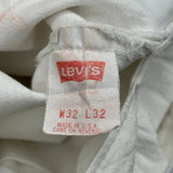 Made In USA Levis 501 Jeans - 30W 32L White Cotton