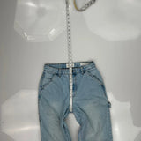 Cotton On Carpenter Pants - 28W US 4 Light Wash Cotton