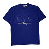 Walt Disney World Mickey Inc Graphic T-Shirt - XL Blue Cotton