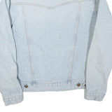 WRANGLER Mens Blue Denim Jacket M Cotton Blend Button Closure Classic Fit