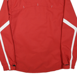 ADIDAS Mens Red White M Embroidered Polyester Blend Zip Jacket S Track Sports