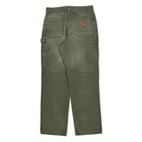 Carhartt Double Knee Carpenter Trousers - 29W 30L Green Cotton