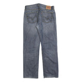 LEVI'S 501 Mens Jeans Blue Regular Straight Denim Medium W36 L32 Classic Denim