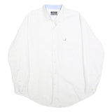 NAUTICA Mens White Classic Fit XL Cotton Shirt Button Down Long Sleeve