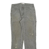 CARHARTT Womens Slim Fit Grey Denim Jeans W28 L28 Workwear Style