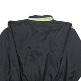 HANES Womens Black & Green Nylon Pullover Jacket M Lightweight Windbreaker