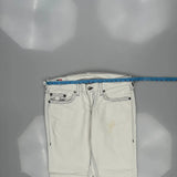 True Religion Contrast Stitch Jeans - 38W 32L White Cotton
