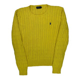Polo By Ralph Lauren Sweater - XL Yellow Cotton