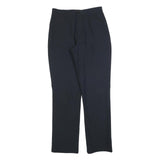 TWEANS Womens Polyester Blend Black Regular Fit Straight Leg Trousers W28 L32