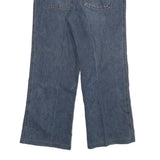 AOSIGE Mens Jeans Blue Regular Bootcut Denim Medium W30 L27 Zip Cotton Blend