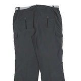 TCM Womens Black Polyester Blend Regular Straight Trousers W36 L32 Casual Belted