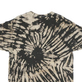 AC DC Mens Black & Beige Tie Dye Graphic T-Shirt L Short Sleeve Crew Neck Rock
