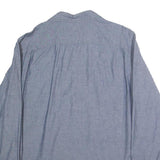 WRANGLER Mens Blue Cotton Shirt L Long Sleeve Casual Button Pocket