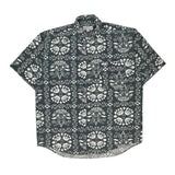 Guess Short Sleeve Shirt - Large Grey Cotton