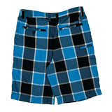 Rumors Checked Shorts - 32W 10L Blue Polyester