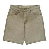 Wrangler Denim Shorts - 32W 9L Beige Cotton