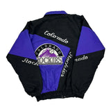 Colorado Rockies Unbranded Mlb Jacket - XL Black Nylon