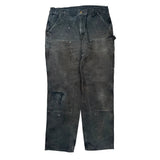 Carhartt Carpenter Trousers - 36W 32L Black Cotton