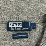 Polo By Ralph Lauren Sweater - Large Gray Wool