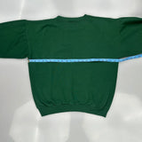 90S Blank Unbranded Sweatshirt - Medium Green Cotton