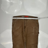 Dickies Carpenter Pants - 36W 31L Brown Cotton Blend