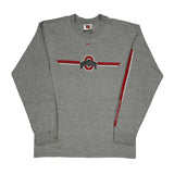 Ohio State Buckeyes Nike College Long Sleeve T-Shirt - Medium Gray Cotton