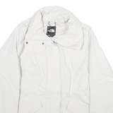 THE NORTH FACE Womens White Jacket M Polyester Blend Plain Zip Outdoor Hydent
